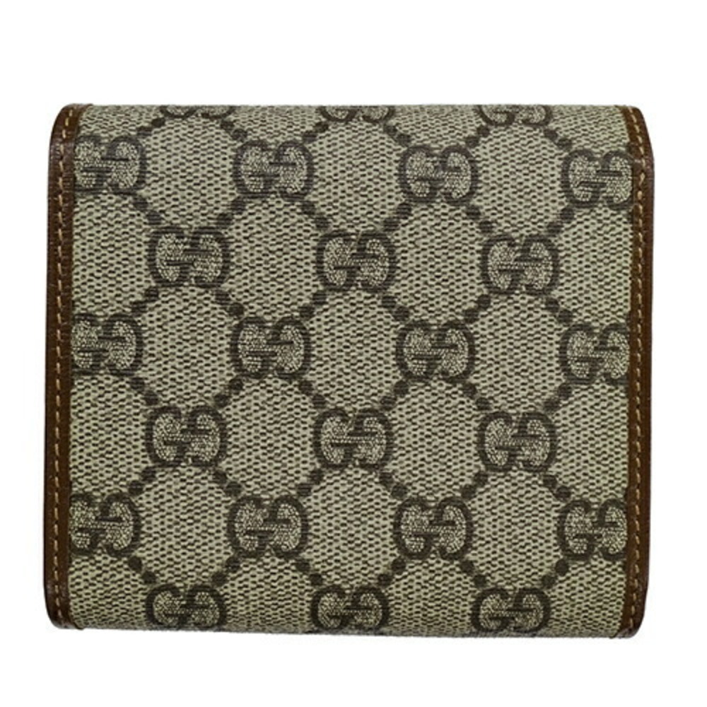GUCCI Wallet Horsebit GG Supreme Canvas Brown 621891 - Picture 3 of 12